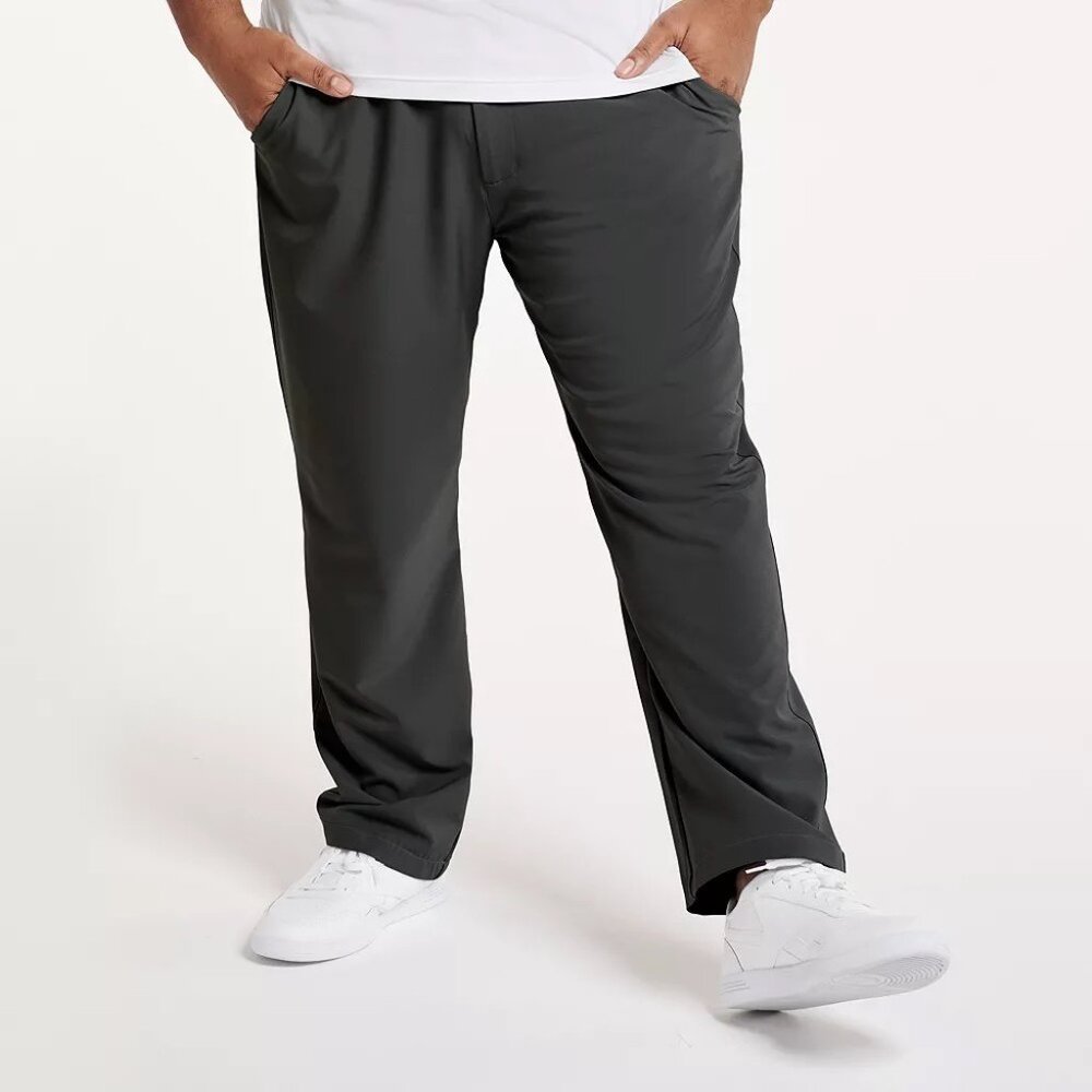 FLX Black Big & Tall Dynamic Stretch Commuter Wicking Chino Pants 40X34 NEW!